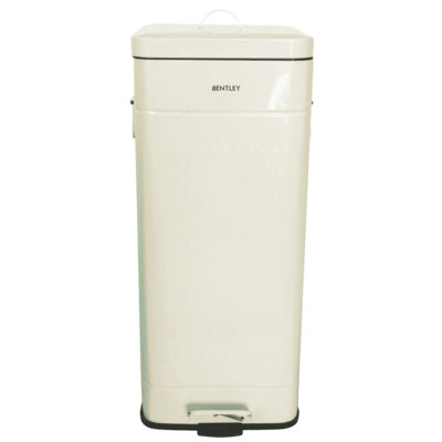 Charles Bentley Retro Trash 30L Pedal Bin - Cream